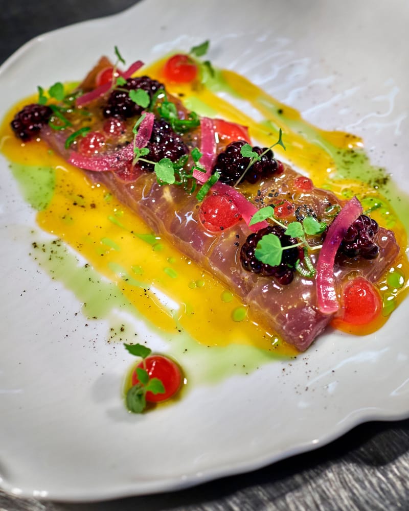 Assiette de saison dressée par la brigade de MUSE